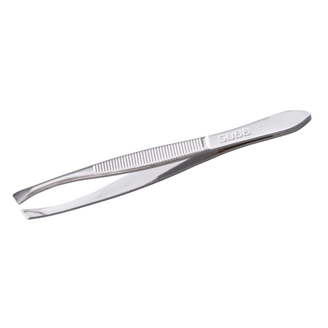 METAL TWEEZERS - FLAT END