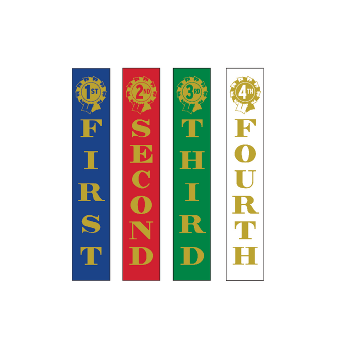 Victor Ribbons 1st - 4th Place (100)