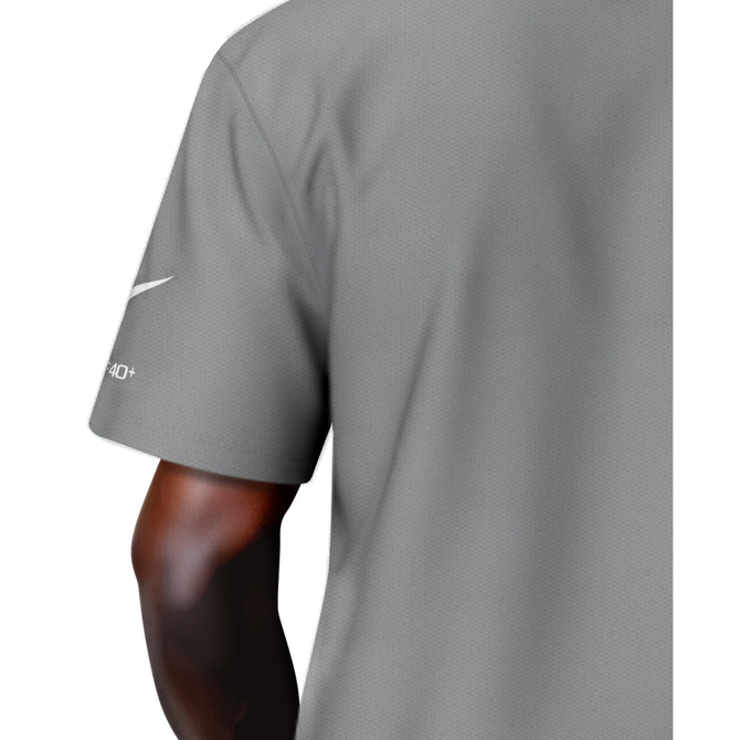 Nike Swim Men's Brand Blast Short Sleeve Hydroguard Top - Cool Grey