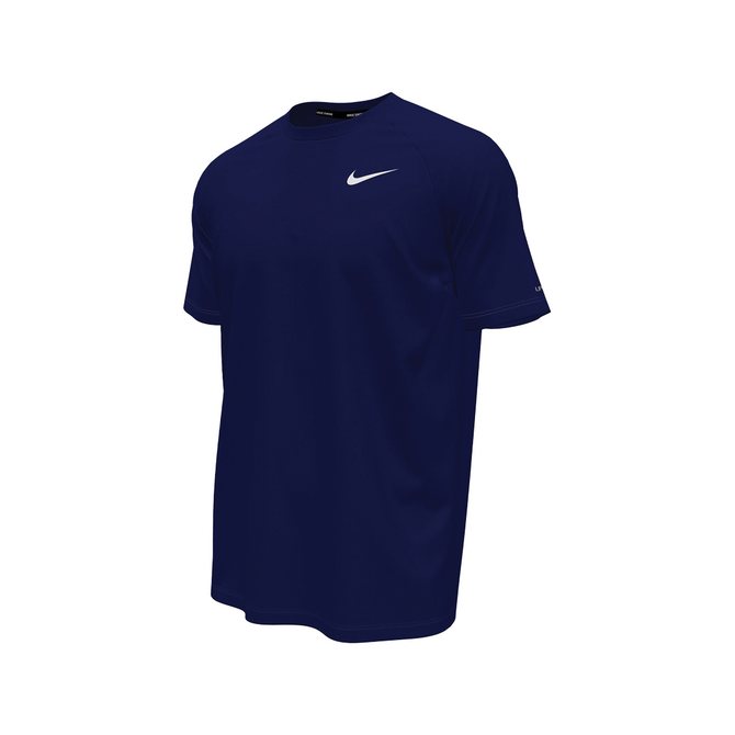 Nike Swim Men's Essential Short Sleeve Hydroguard Top - Midnight Navy