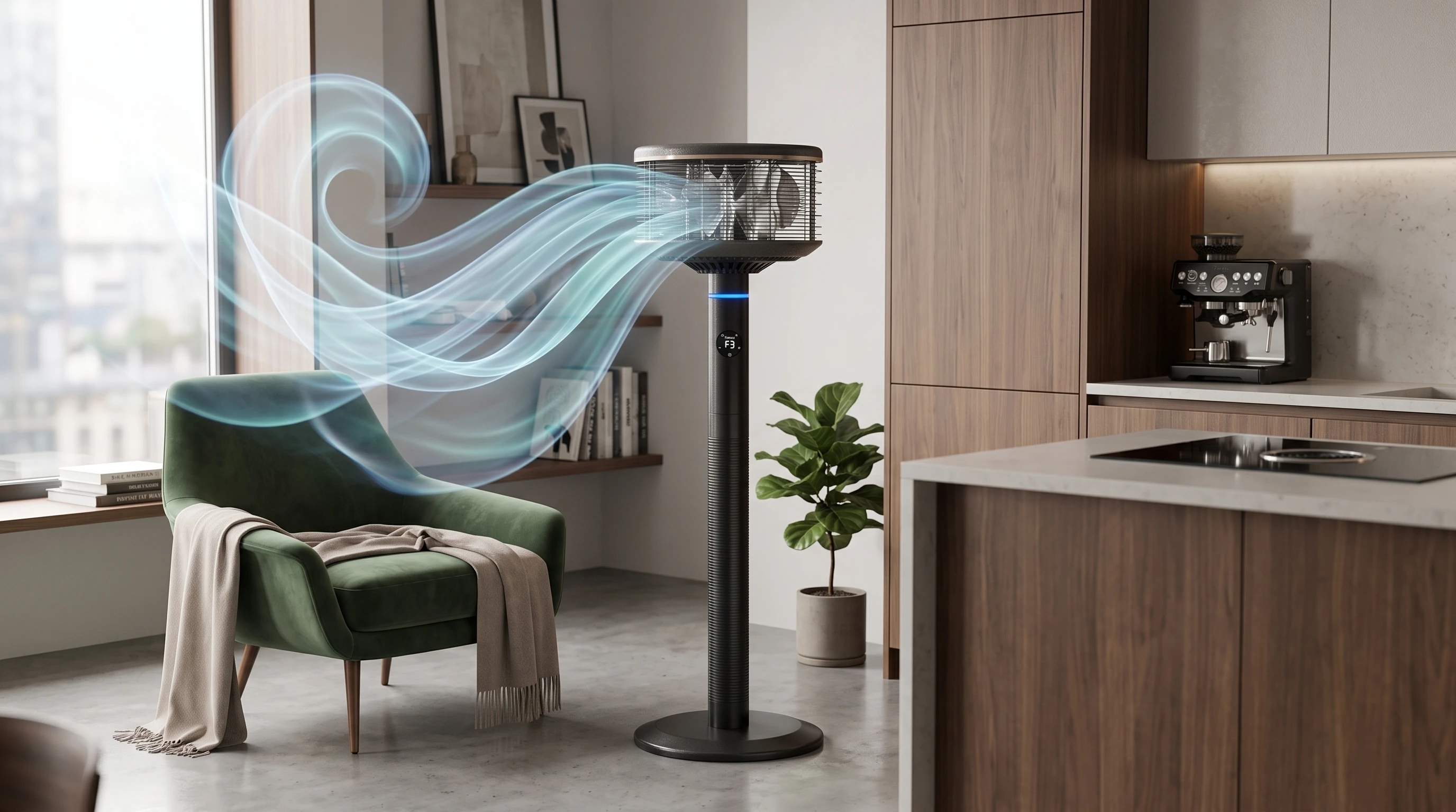 Spin360 circulating air throughout a room