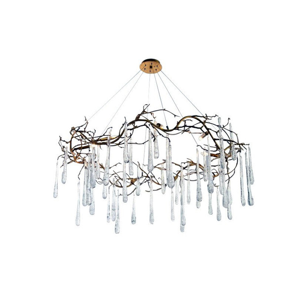 SJ2074 IRENE GLASS TEARDROP CHANDELIER