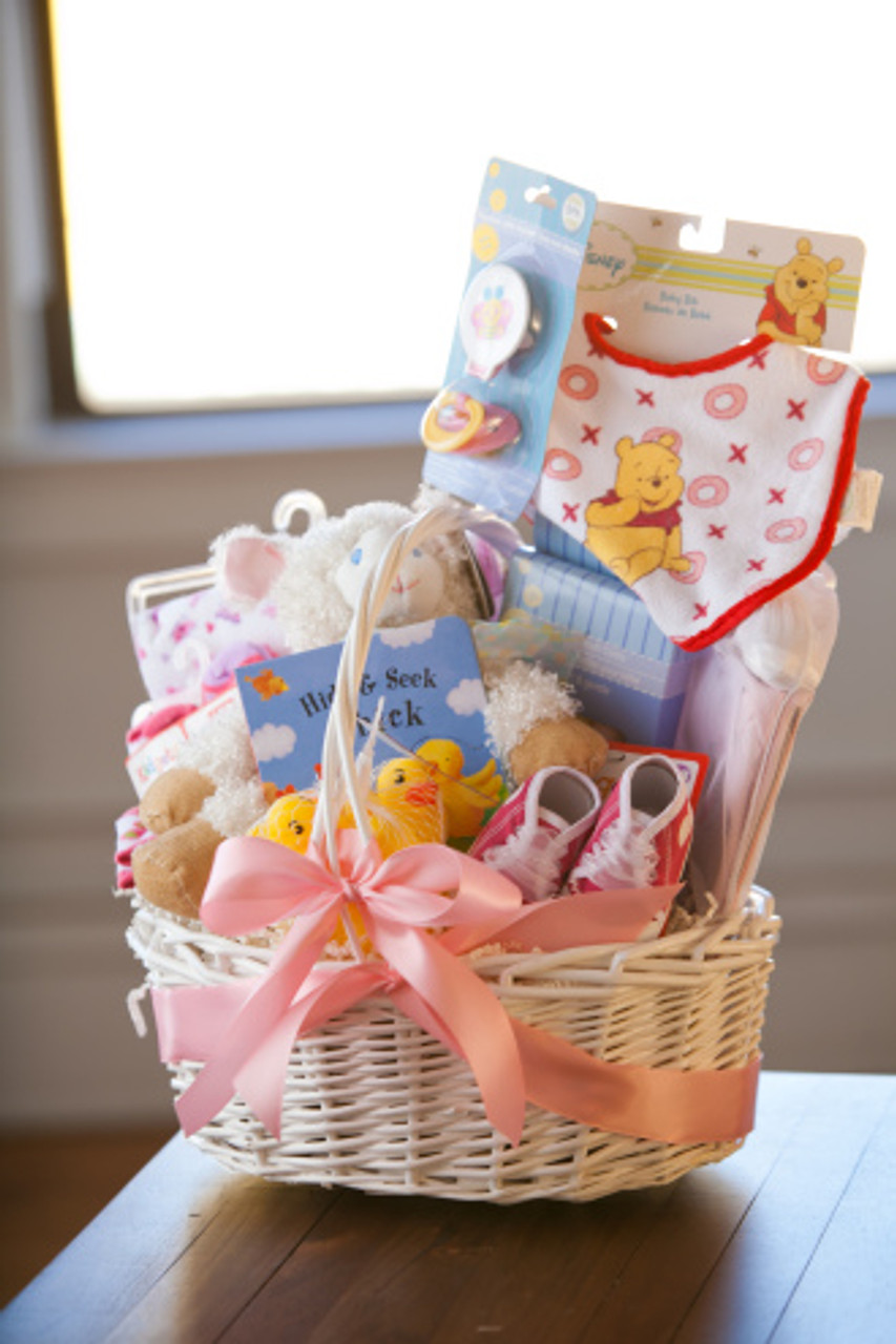 welcome home baby girl gift basket