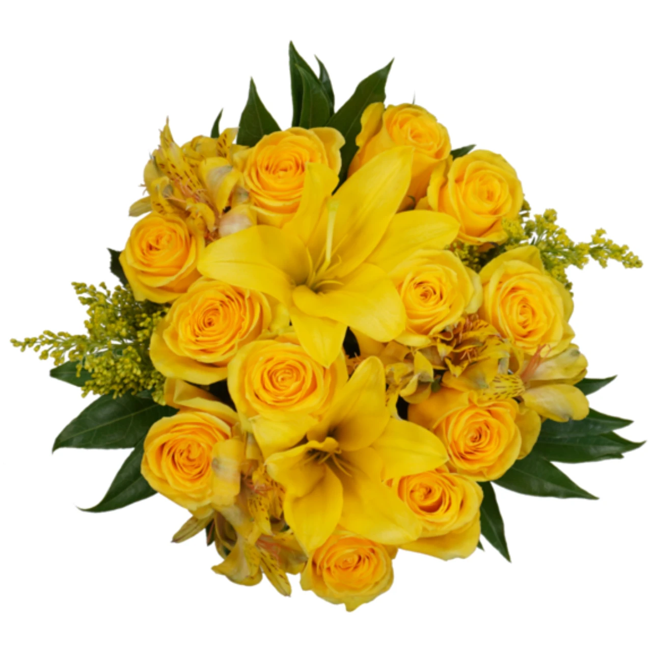 Honeygold Rose Bouquet | Farm Fresh Flowers Albuquerque NM