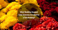 What Wedding Bouquet Color Schemes Are Ideal for a Fall Wedding?