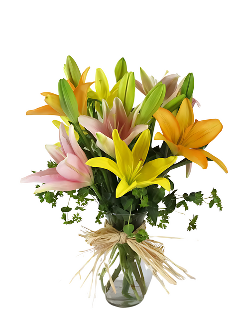 May Vase Of Asiatic Lilies