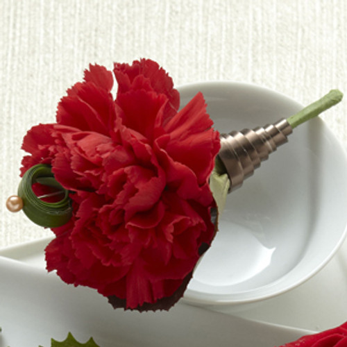 Red Carnation Boutonniere