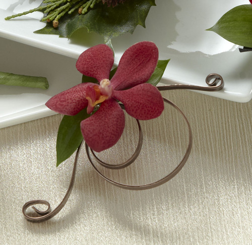 Red Mokara Boutonniere