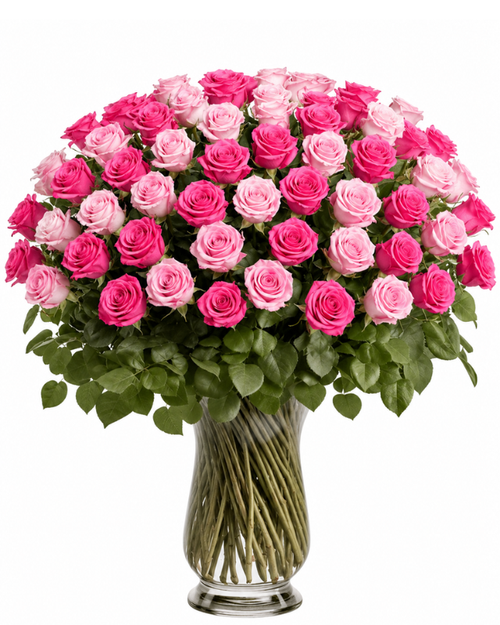 100 Roses - Available in multiple colors