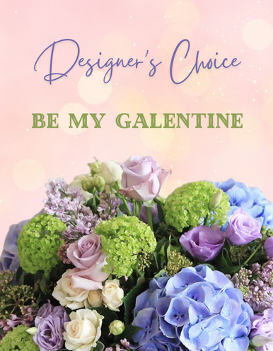 Be My Galentine Designer’s Choice floral arrangement handcrafted by Albuquerque florist with fresh seasonal blooms