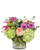 Dahlia Garden bouquet with hydrangea, roses, dahlias, and callas in a cylinder vase Albuquerque NM