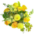 Golden Dahlia bouquet with yellow dahlias, roses, snapdragons, mini callas, and seeded eucalyptus – Albuquerque Flower Market Albuquerque NM