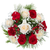 North Pole Roses holiday bouquet with red and white roses — Albuquerque NM