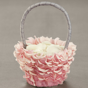 flower girl basket and petals