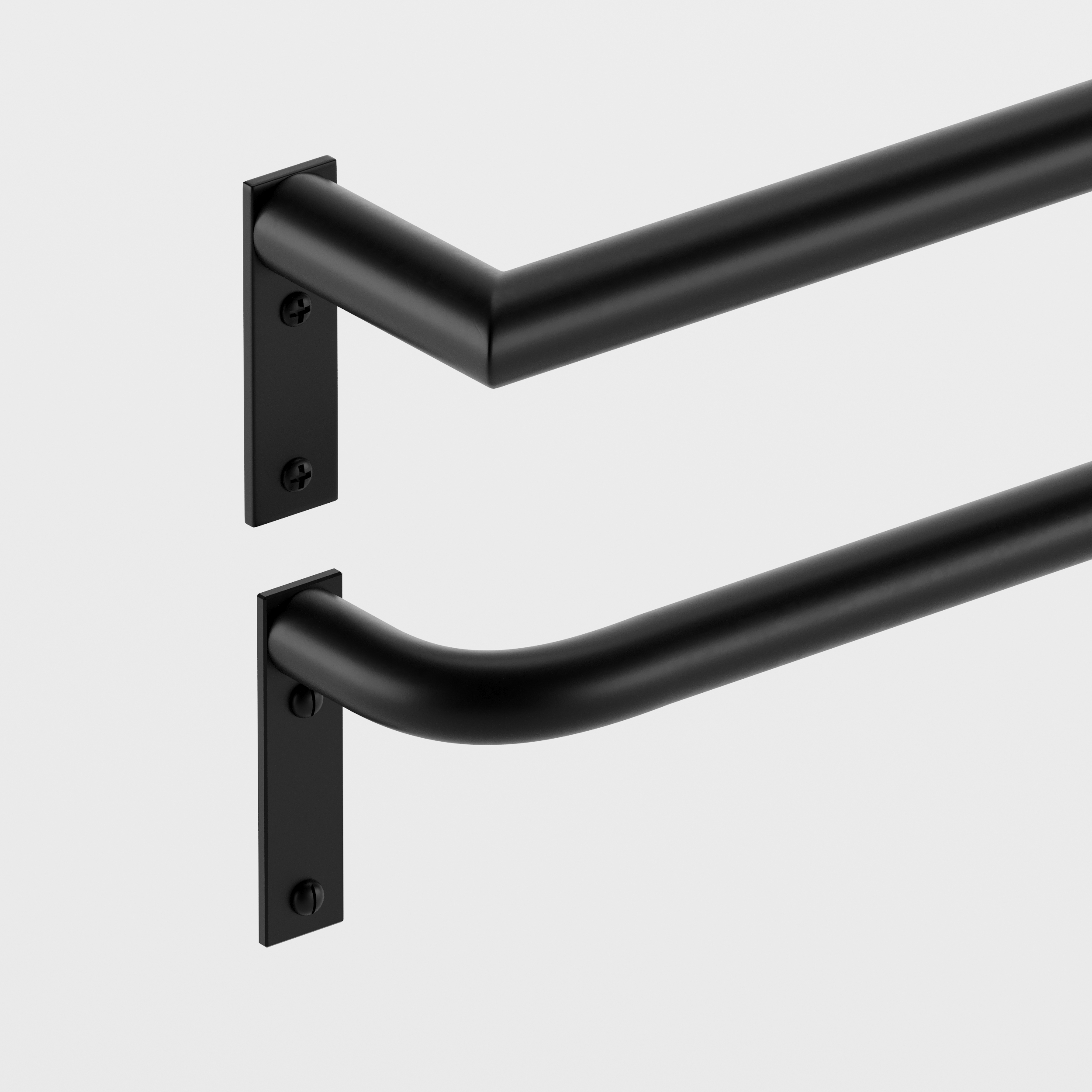French Return Curtain Rods