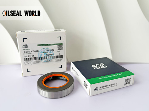 DIFFERENTIAL DRIVE AXLE SHAFT SEAL 42*62*14 NBR+AU COMBI 12001889B
AGRICULTURAL MACHINERY TRACTOR OIL SEAL，TRACTOR SEAL