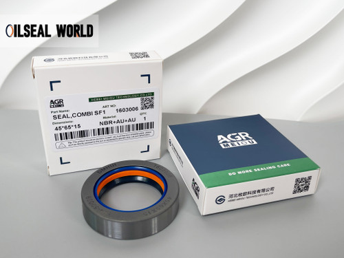 DIFFERENTIAL DRIVE AXLE SHAFT SEAL 45*65*15 NBR+AU COMBI SF1 12001894B
AGRICULTURAL MACHINERY TRACTOR OIL SEAL，TRACTOR SEAL
