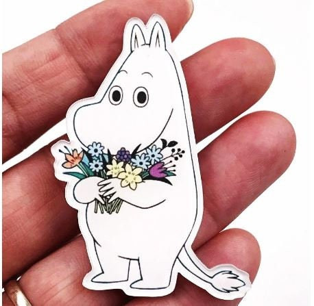 Hippo Acrylic Brooch Pin Nish Gear