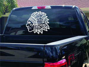 Indian Chief Vinyl Decal, Window Decal, Car Decal Indian Chief Vinyl Decal, Window Decal, Car Decal