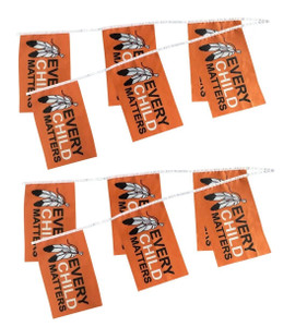 Every Child Matters String Flag Bunting Banner, Orange Shirt Day Flag Every Child Matters String Flag Bunting Banner, Orange Shirt Day Flag