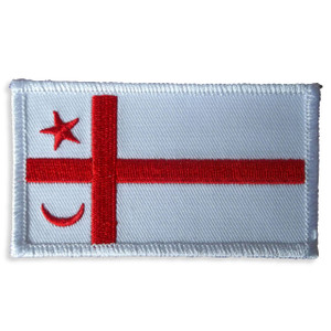 Mi'kmaq Flag Embroidered Patch-Iron-On Or Sew-ON Mi'kmaq Flag Embroidered Patch-Iron-On Or Sew-ON
