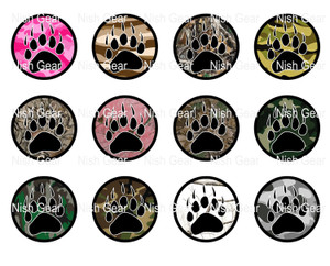 Camo Bear Paw Digital Download, Scrapbooking Jewelry Instant Download Camo Bear Paw Digital Download, Scrapbooking Jewelry Instant Download
