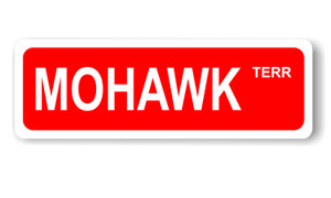 Mohawk Territory Street Sign