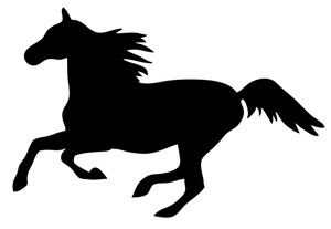 Running Horse Vinyl Decal Running Horse Vinyl Decal
