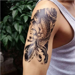 Carp Fish Temporary Tattoo