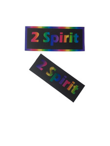 Two Spirit Rainbow Canvas Patch, Iron On or Sew On Appliqué Patch Two Spirit Rainbow Canvas Patch, Iron On or Sew On Appliqué Patch