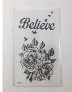 Rose Waterproof Temporary Tattoo Rose Waterproof Temporary Tattoo