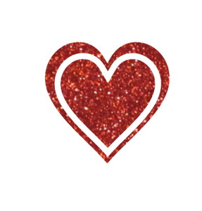 Heart Iron-On Glitter Vinyl, HTV Heart Heart Iron-On Glitter Vinyl, HTV Heart