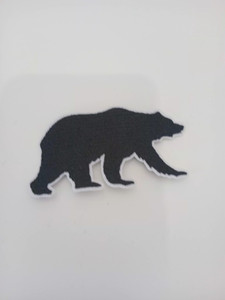Black Bear Embroidered Patch