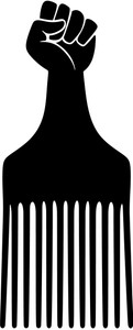 Afro Pick Vinyl Decal