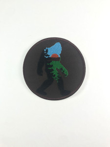 Bigfoot Iron-On Embroidered Patch Bigfoot Iron-On Embroidered Patch