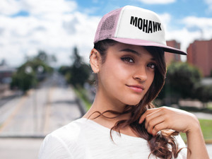 Anishinaabe,Ojibway,Wampum Trucker Mesh Hat-Native Trucker Mesh Hat Anishinaabe,Ojibway,Wampum Trucker Mesh Hat-Native Trucker Mesh Hat