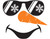 Snowman Face Vinyl Decal