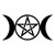 Triple Moon Goddess  Decal