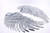 Angel Wings Sequin Iron-On Patch-1 Pair Sequin Angel Wings