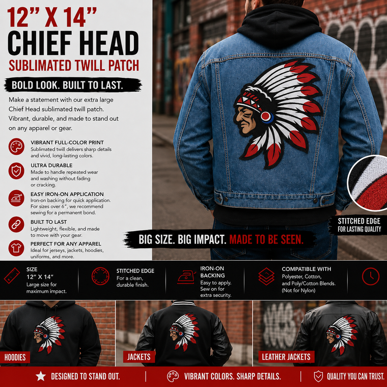 Large Chief Head Patch