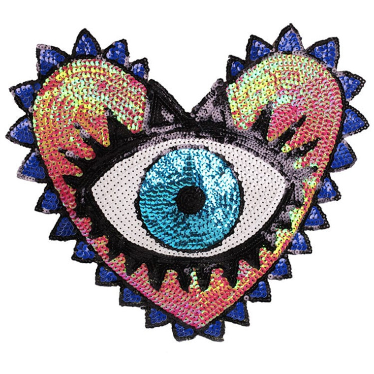 Sequin Heart  Eye Patch