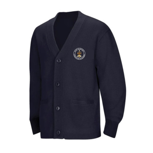 New Harvest Academy - Navy Cardigan With Logo