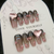 Black and Pink Nails