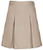 Girls Kick Pleat Skirt - Khaki