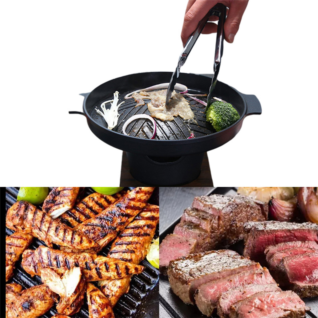 Mini BBQ Grill Japanese Alcohol Stove One Person Home Smokeless Barbecue  Grill Outdoor BBQ Oven Plate Roasting Cooker Meat Tools