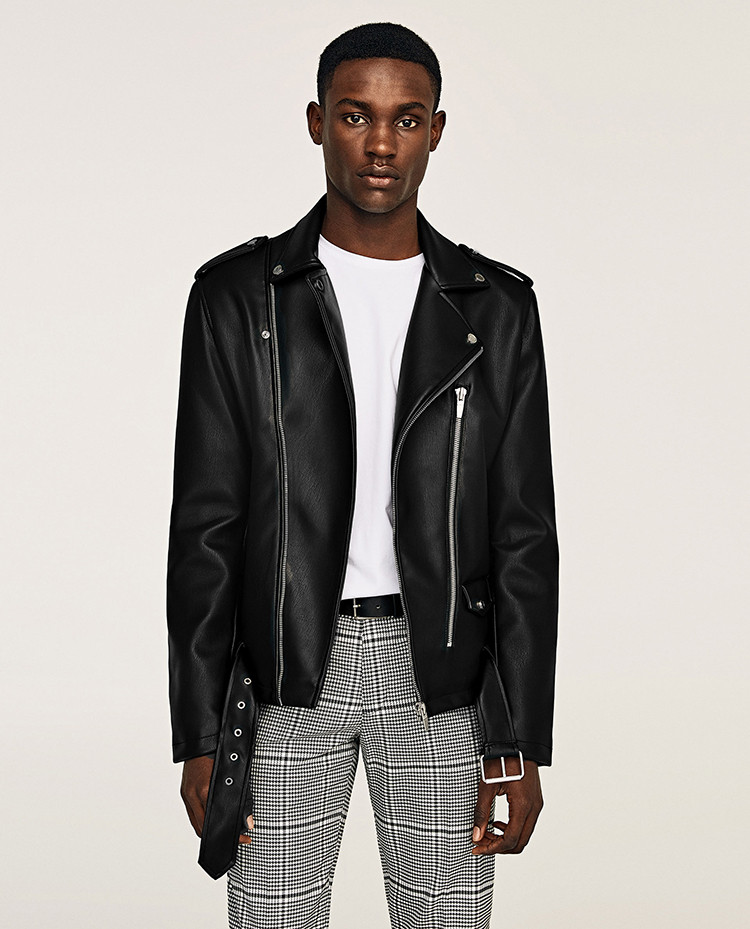 Vegan Leather Biker Jacket