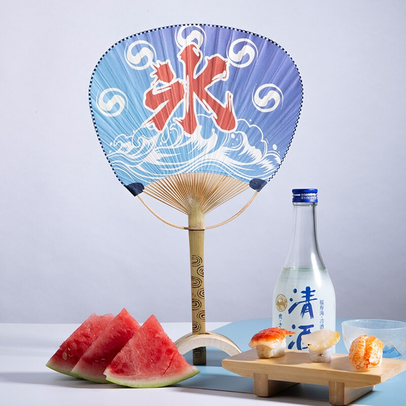 Japanese Paper Fan With Stand