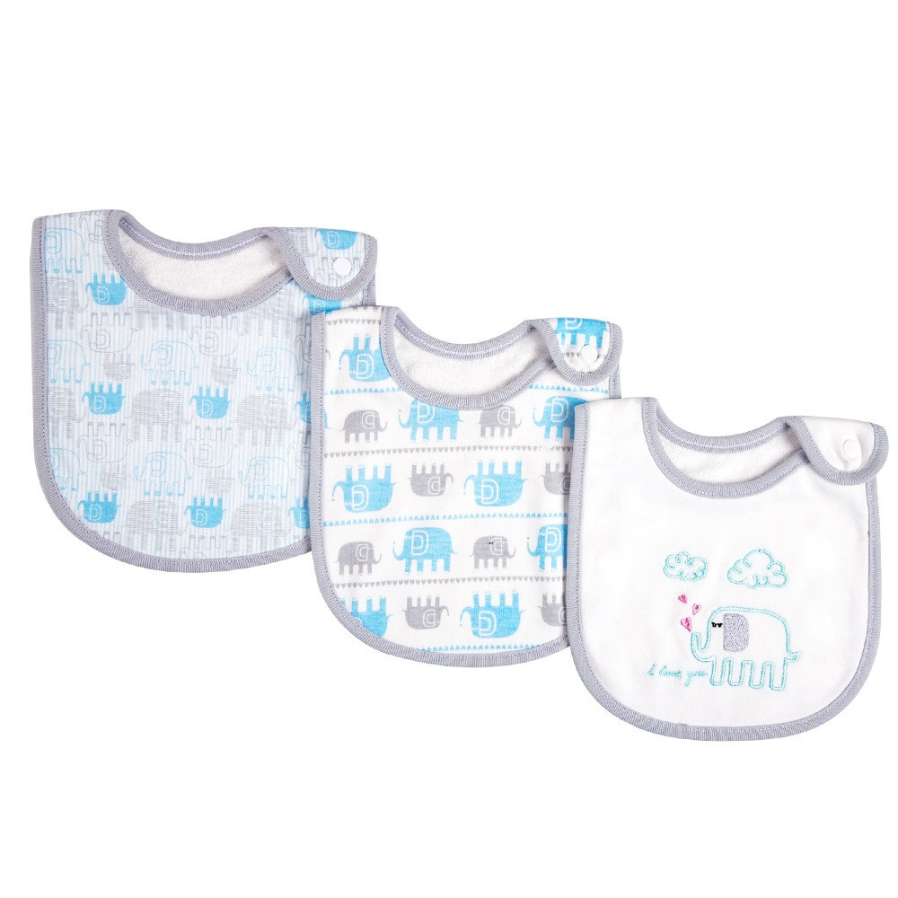 100 Cotton Bandana Bibs 3Piece