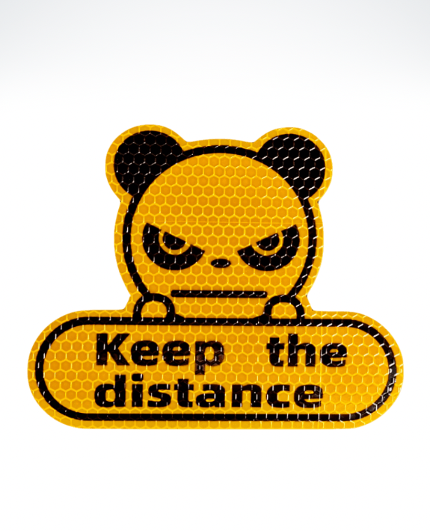 Sticker Panda Angry Angry Panda Reflective Sticker