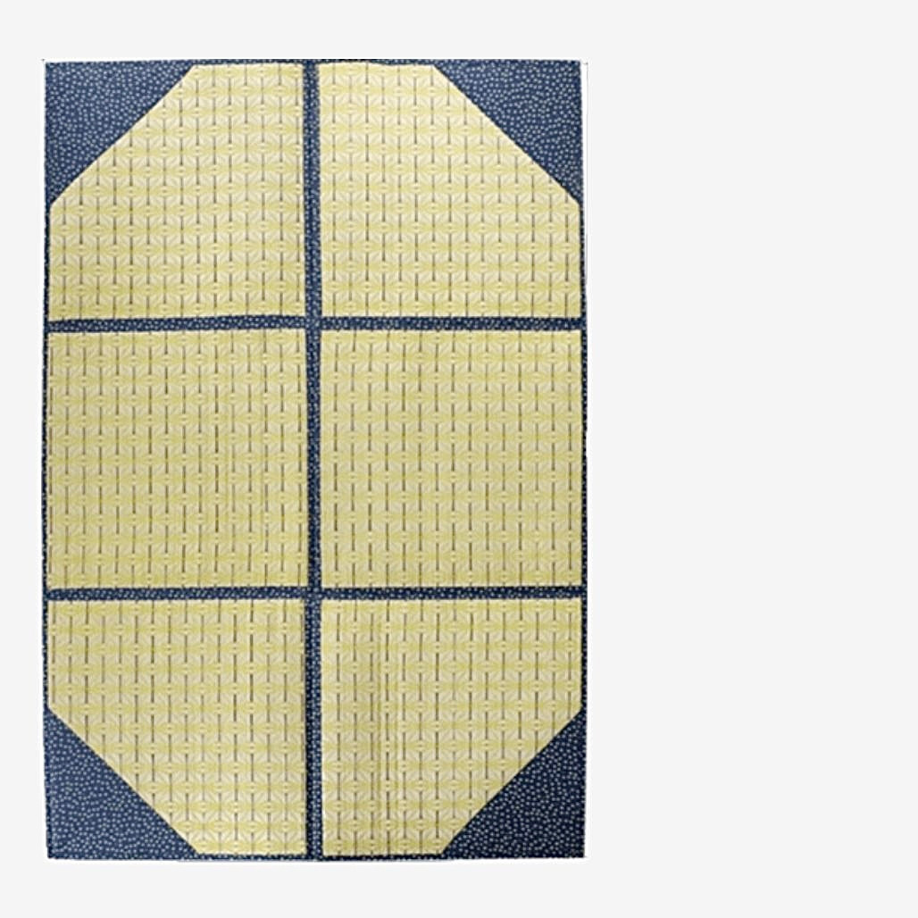 Japanese Iris Carpets For Living Room Children Room Natural Rushes Straw Tatami Mat Rug Home Decor Parlor Floor Rugs 133cm * 200cm Large Carpet Trend